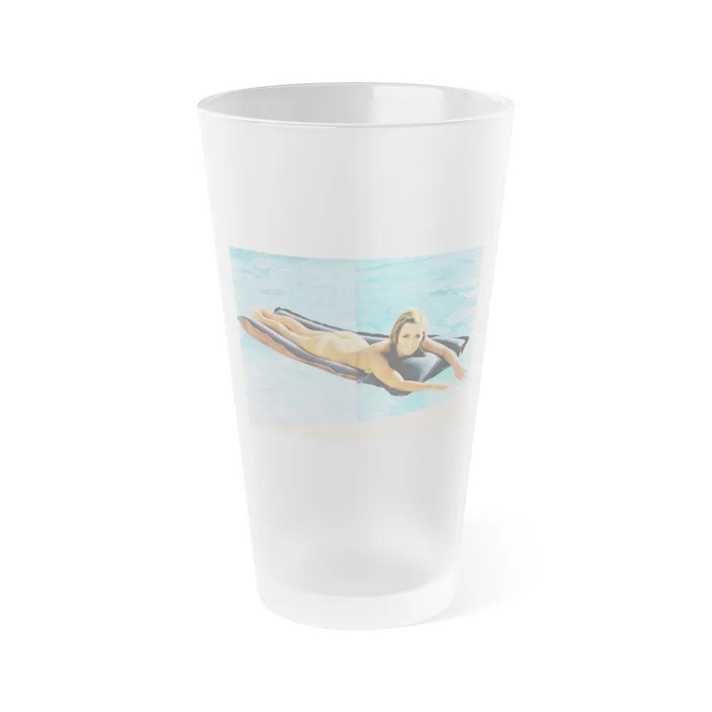 Julie Ege #204 (Vintage Female Icon) Frosted Pint Glass 16oz-16oz-Frosted-Go Mug Yourself