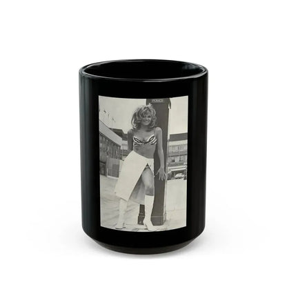 Julie Ege #208 (Vintage Female Icon) Black Coffee Mug 15oz - Go Mug Yourself
