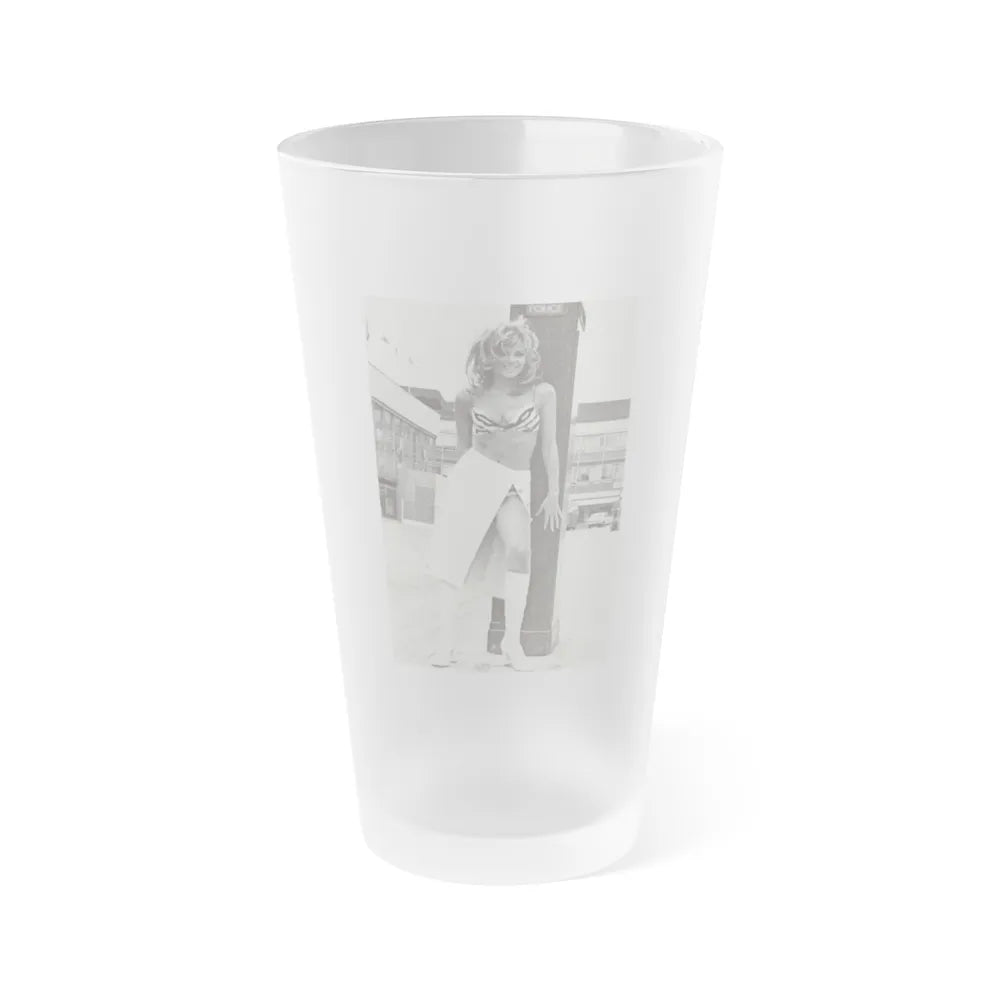 Julie Ege #208 (Vintage Female Icon) Frosted Pint Glass 16oz-16oz-Frosted-Go Mug Yourself