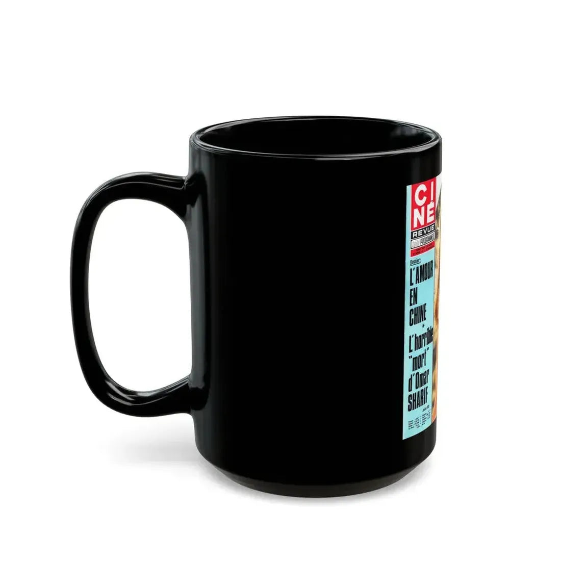 Julie Ege #21 - Mag. Cover (Vintage Female Icon) Black Coffee Mug - Go Mug Yourself