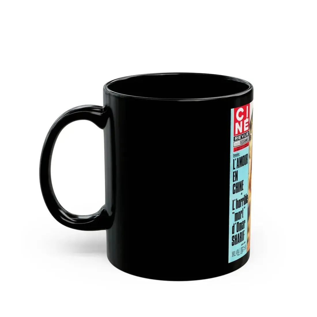 Julie Ege #21 - Mag. Cover (Vintage Female Icon) Black Coffee Mug - Go Mug Yourself