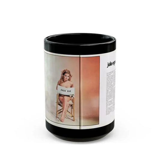 Julie Ege #210 (Vintage Female Icon) Black Coffee Mug 15oz - Go Mug Yourself
