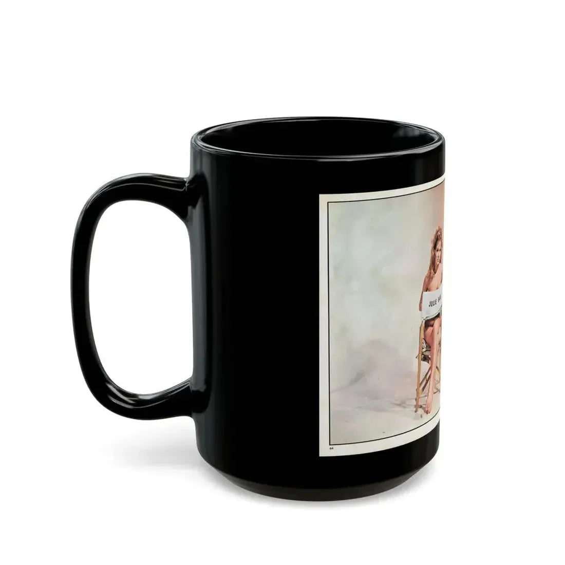 Julie Ege #210 (Vintage Female Icon) Black Coffee Mug - Go Mug Yourself