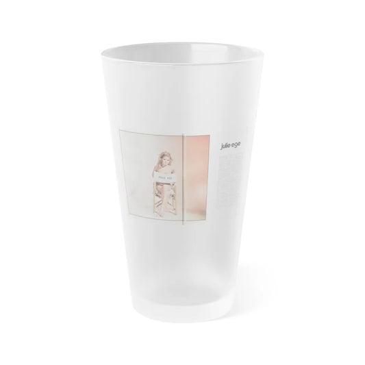 Julie Ege #210 (Vintage Female Icon) Frosted Pint Glass 16oz-16oz-Frosted-Go Mug Yourself