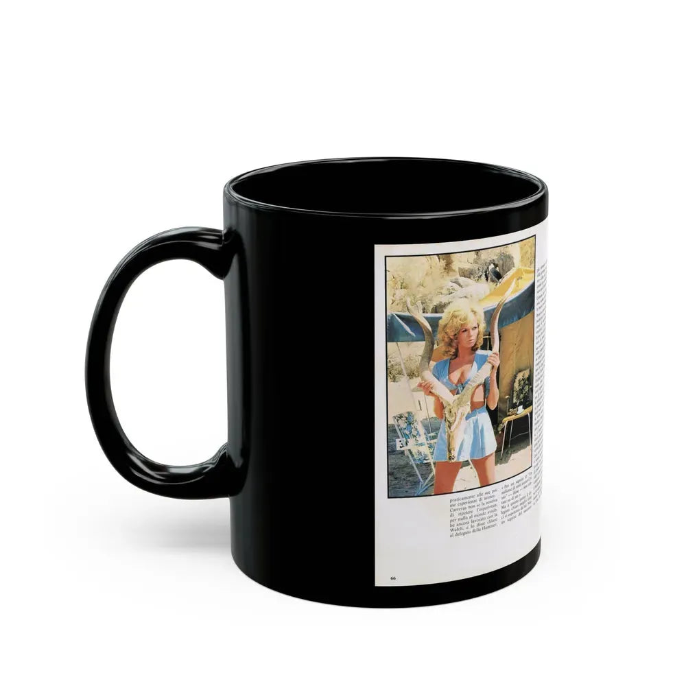 Julie Ege #211 (Vintage Female Icon) Black Coffee Mug - Go Mug Yourself