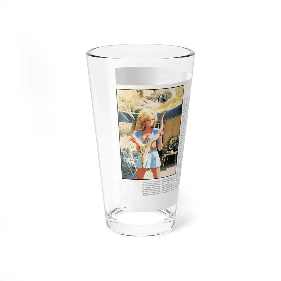 Julie Ege #211 (Vintage Female Icon) Pint Glass 16oz - Go Mug Yourself