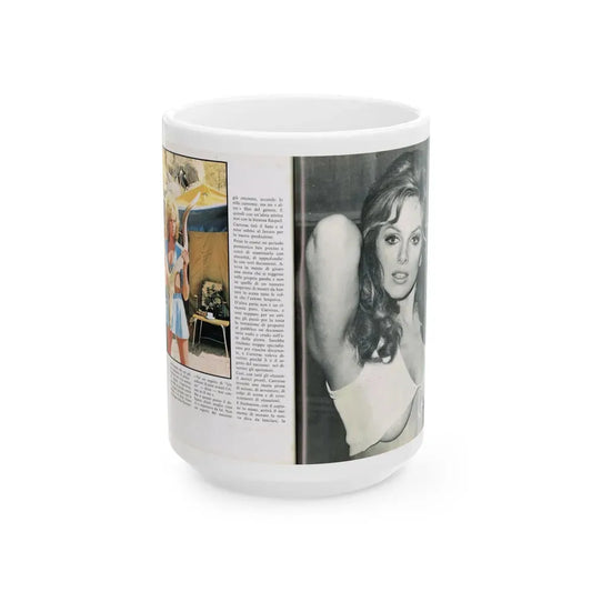 Julie Ege #211 (Vintage Female Icon) White Coffee Mug 15oz - Go Mug Yourself