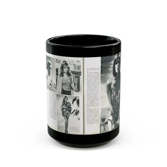 Julie Ege #212 (Vintage Female Icon) Black Coffee Mug 15oz - Go Mug Yourself