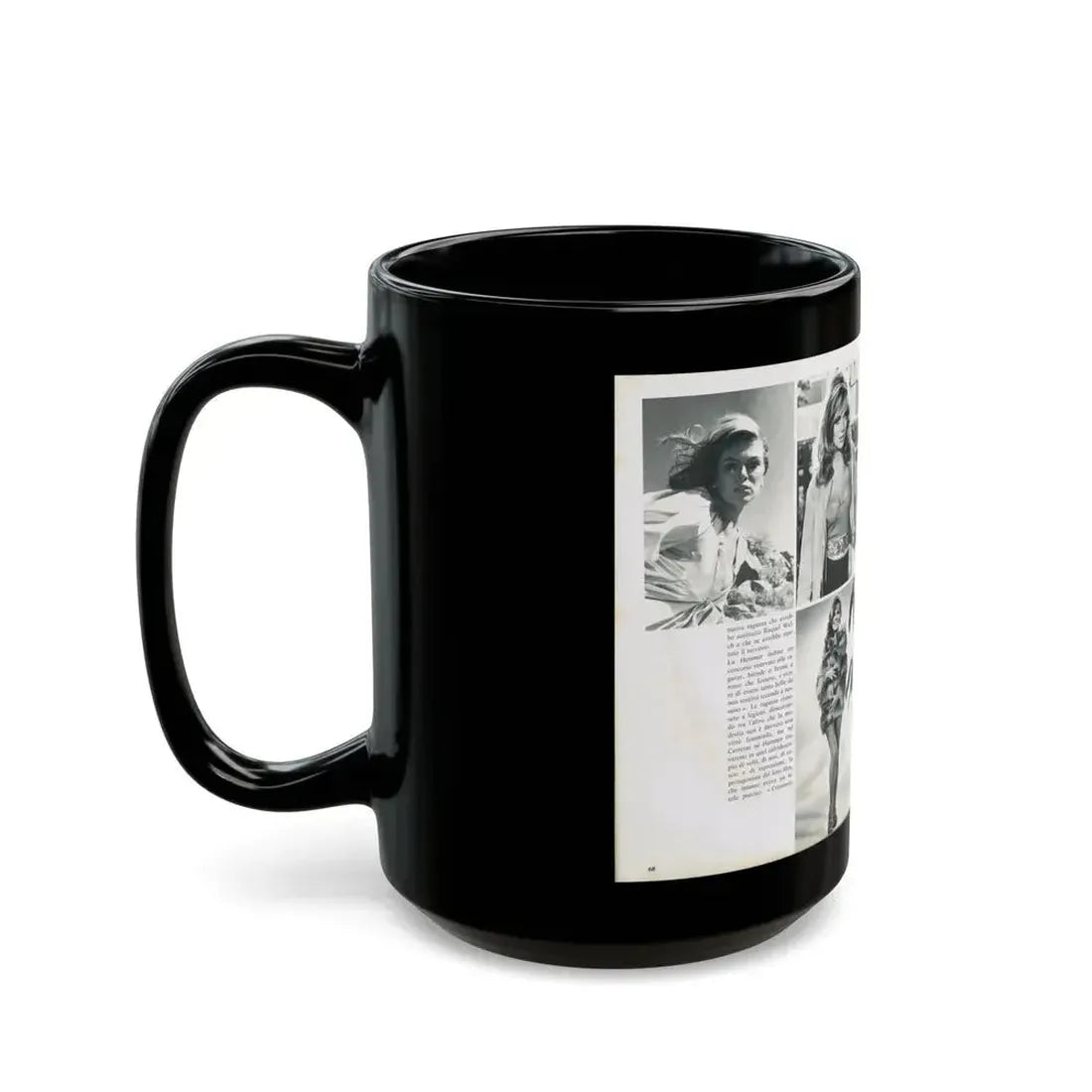 Julie Ege #212 (Vintage Female Icon) Black Coffee Mug - Go Mug Yourself