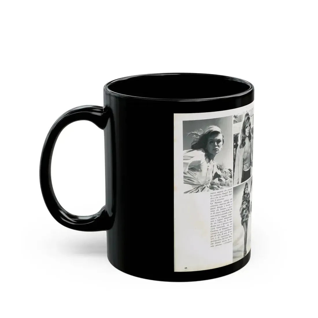Julie Ege #212 (Vintage Female Icon) Black Coffee Mug - Go Mug Yourself