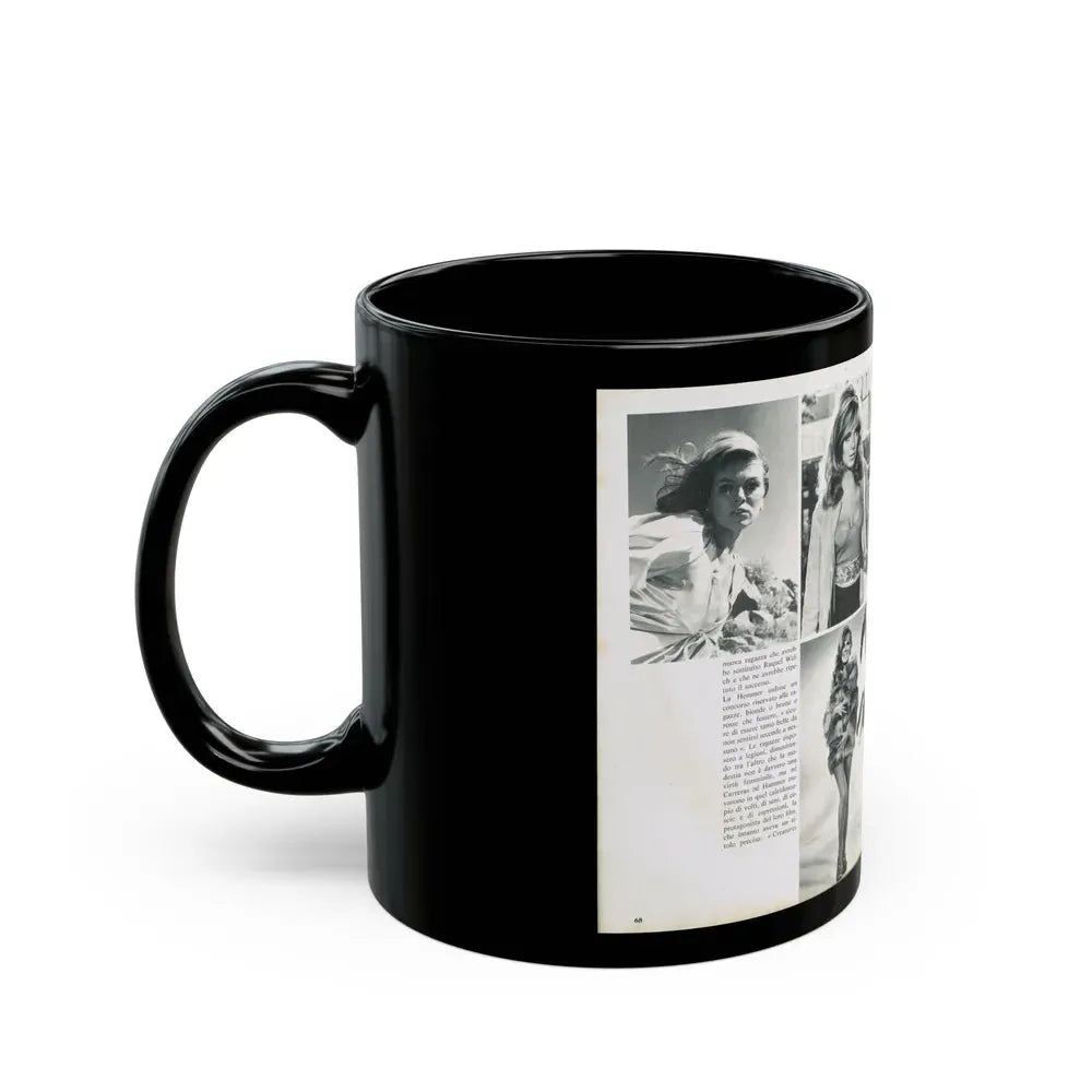 Julie Ege #212 (Vintage Female Icon) Black Coffee Mug - Go Mug Yourself