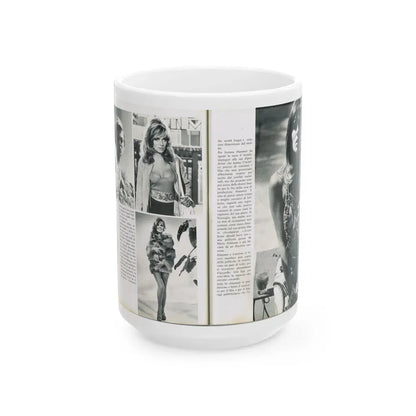 Julie Ege #212 (Vintage Female Icon) White Coffee Mug 15oz - Go Mug Yourself