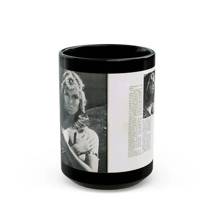 Julie Ege #213 (Vintage Female Icon) Black Coffee Mug 15oz - Go Mug Yourself