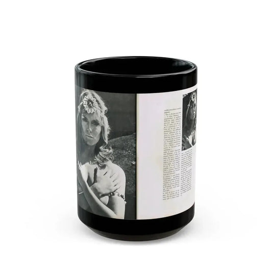 Julie Ege #213 (Vintage Female Icon) Black Coffee Mug 15oz - Go Mug Yourself