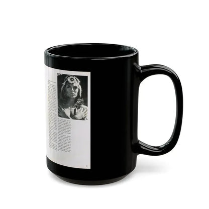 Julie Ege #213 (Vintage Female Icon) Black Coffee Mug - Go Mug Yourself
