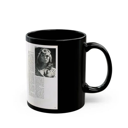 Julie Ege #213 (Vintage Female Icon) Black Coffee Mug - Go Mug Yourself