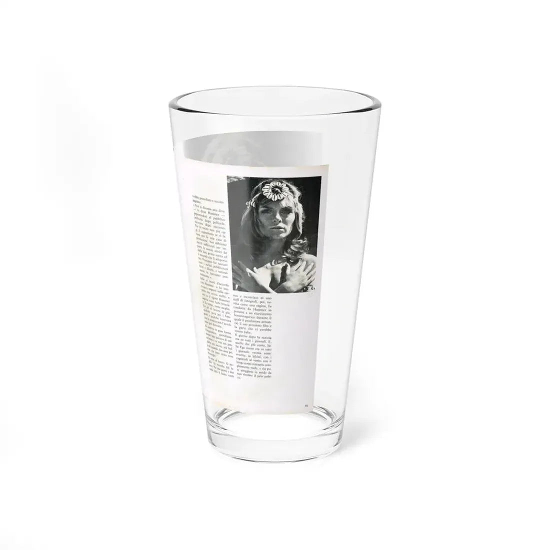 Julie Ege #213 (Vintage Female Icon) Pint Glass 16oz - Go Mug Yourself