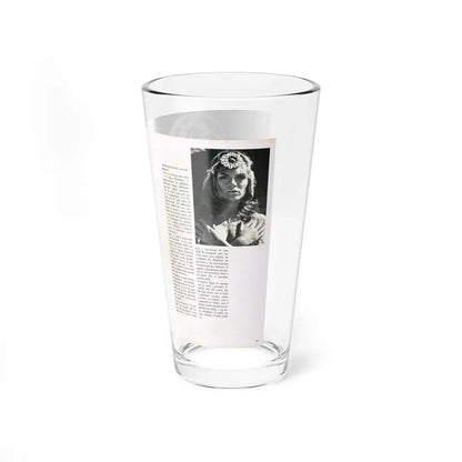 Julie Ege #213 (Vintage Female Icon) Pint Glass 16oz - Go Mug Yourself