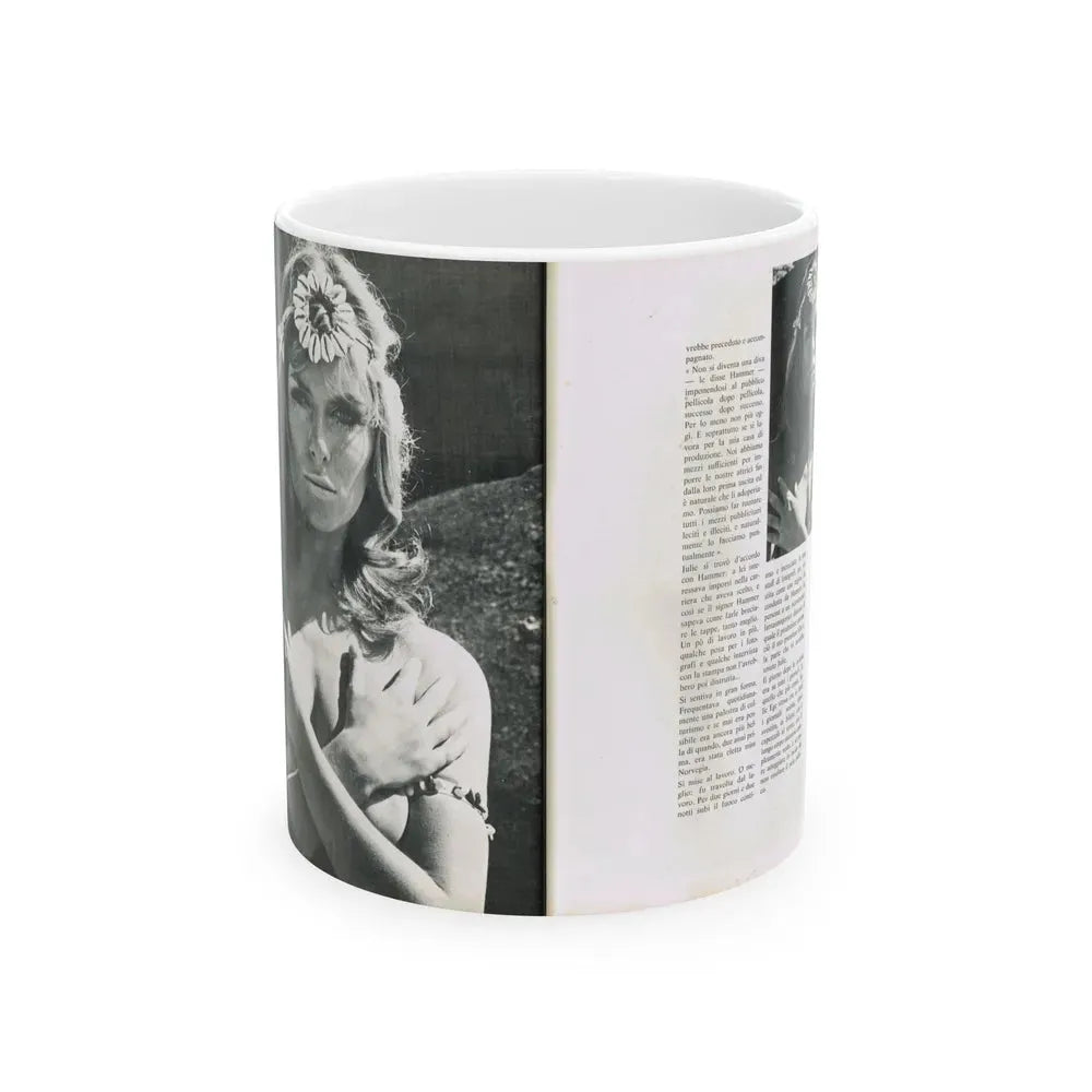Julie Ege #213 (Vintage Female Icon) White Coffee Mug 11oz - Go Mug Yourself