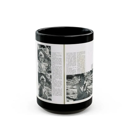 Julie Ege #214 (Vintage Female Icon) Black Coffee Mug 15oz - Go Mug Yourself