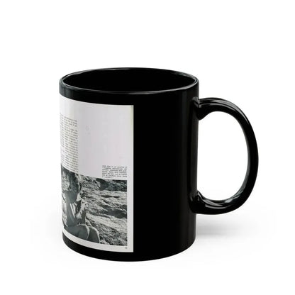 Julie Ege #214 (Vintage Female Icon) Black Coffee Mug - Go Mug Yourself