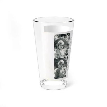 Julie Ege #214 (Vintage Female Icon) Pint Glass 16oz - Go Mug Yourself