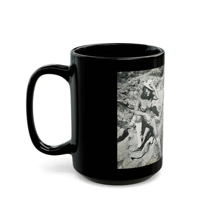Julie Ege #215 (Vintage Female Icon) Black Coffee Mug - Go Mug Yourself