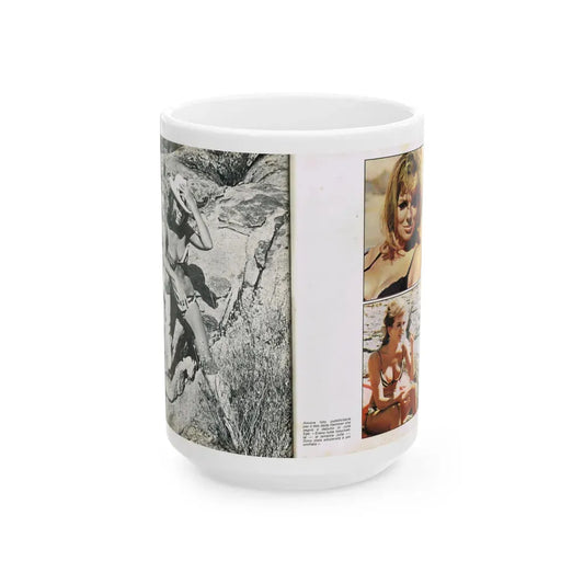Julie Ege #215 (Vintage Female Icon) White Coffee Mug 15oz - Go Mug Yourself