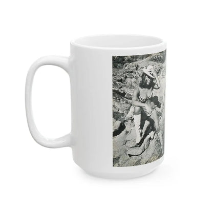 Julie Ege #215 (Vintage Female Icon) White Coffee Mug - Go Mug Yourself