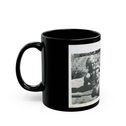 Julie Ege #216 (Vintage Female Icon) Black Coffee Mug - Go Mug Yourself