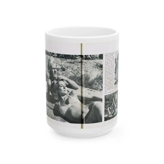 Julie Ege #216 (Vintage Female Icon) White Coffee Mug 15oz - Go Mug Yourself