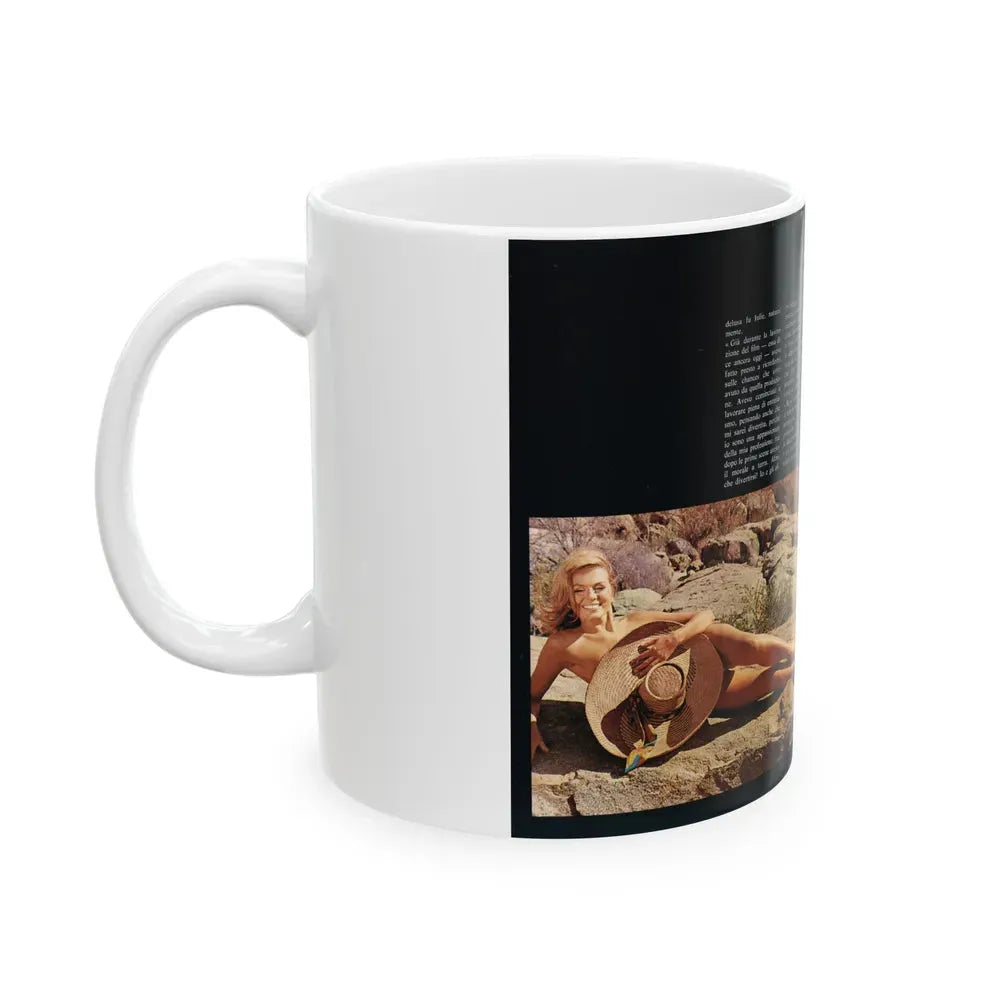 Julie Ege #217 (Vintage Female Icon) White Coffee Mug - Go Mug Yourself