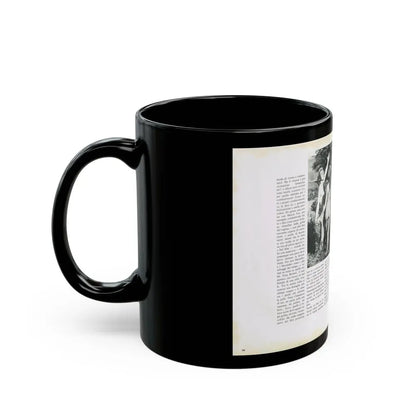 Julie Ege #218 (Vintage Female Icon) Black Coffee Mug - Go Mug Yourself