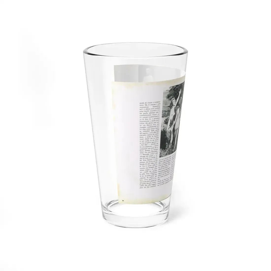 Julie Ege #218 (Vintage Female Icon) Pint Glass 16oz - Go Mug Yourself