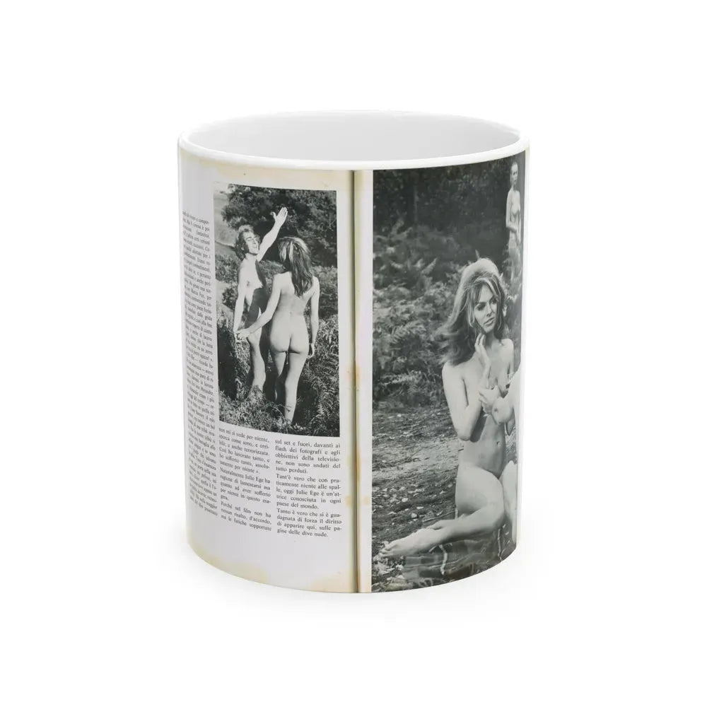 Julie Ege #218 (Vintage Female Icon) White Coffee Mug 11oz - Go Mug Yourself