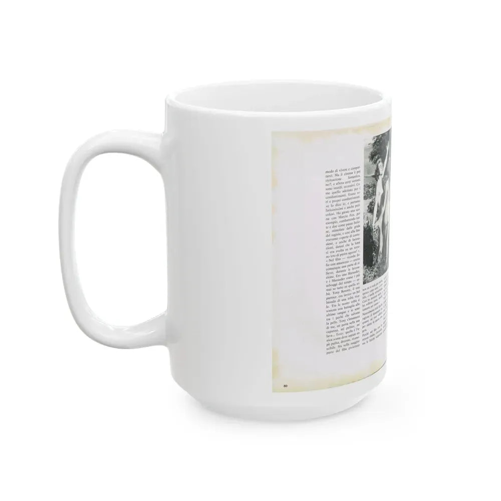 Julie Ege #218 (Vintage Female Icon) White Coffee Mug - Go Mug Yourself
