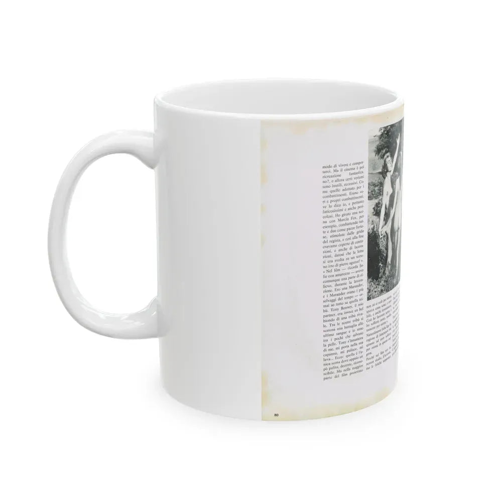 Julie Ege #218 (Vintage Female Icon) White Coffee Mug - Go Mug Yourself
