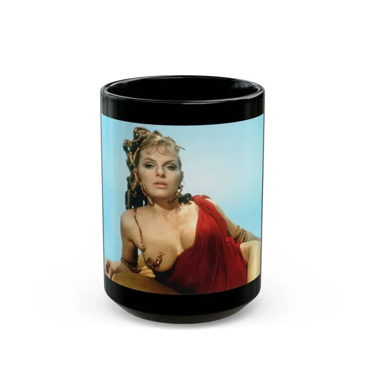 Julie Ege #22 (Vintage Female Icon) Black Coffee Mug 15oz - Go Mug Yourself