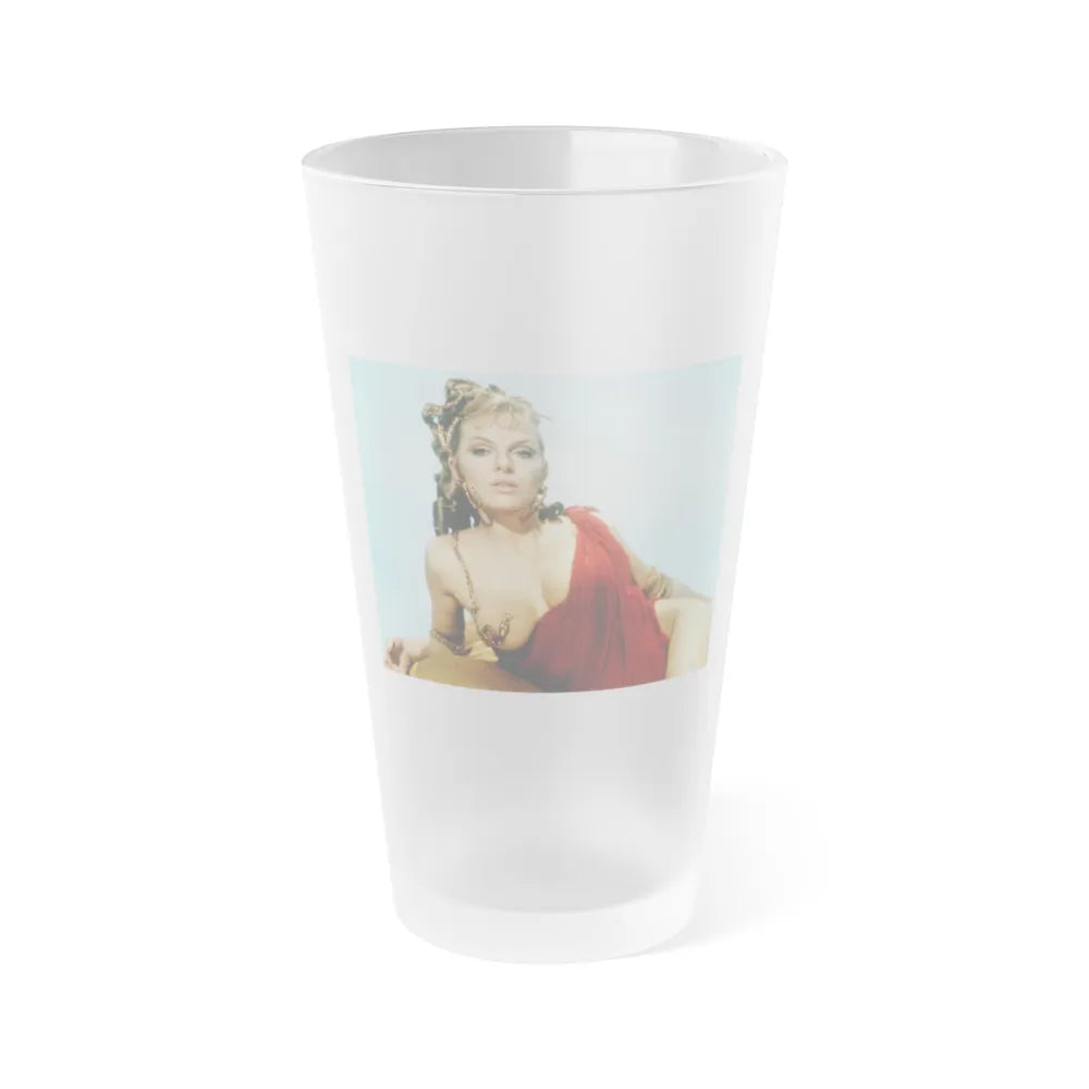 Julie Ege #22 (Vintage Female Icon) Frosted Pint Glass 16oz-16oz-Frosted-Go Mug Yourself