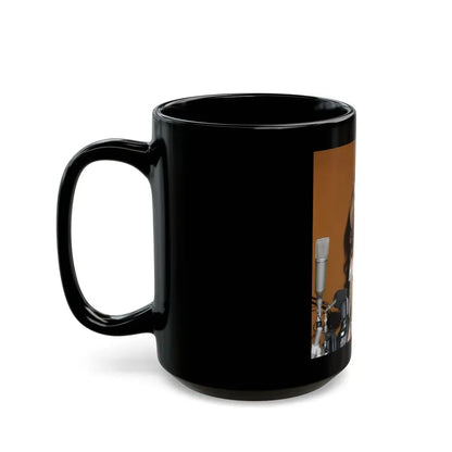 Julie Ege #220 (Vintage Female Icon) Black Coffee Mug - Go Mug Yourself