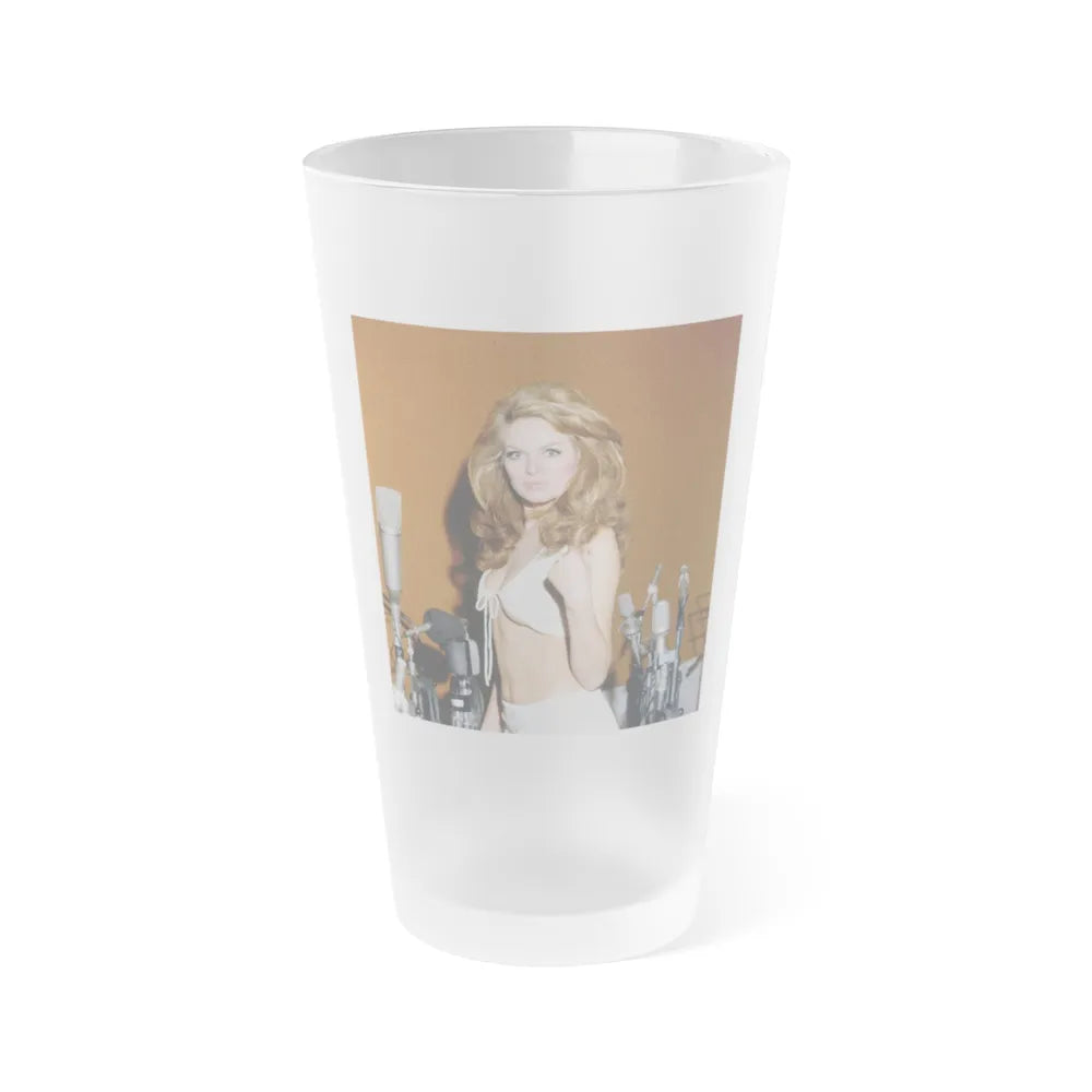 Julie Ege #220 (Vintage Female Icon) Frosted Pint Glass 16oz-16oz-Frosted-Go Mug Yourself