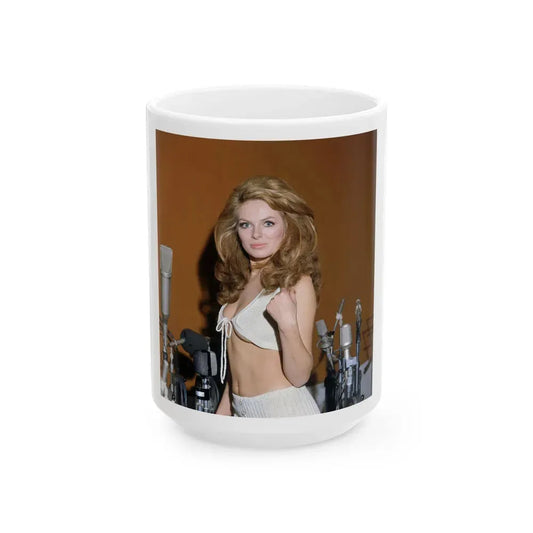 Julie Ege #220 (Vintage Female Icon) White Coffee Mug 15oz - Go Mug Yourself