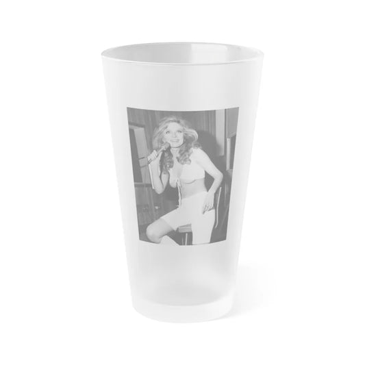 Julie Ege #221 (Vintage Female Icon) Frosted Pint Glass 16oz-16oz-Frosted-Go Mug Yourself