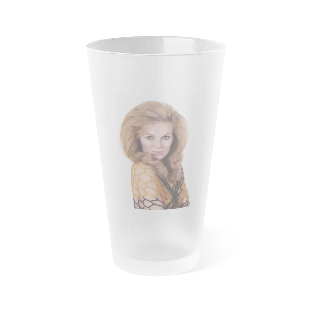 Julie Ege #222 (Vintage Female Icon) Frosted Pint Glass 16oz-16oz-Frosted-Go Mug Yourself