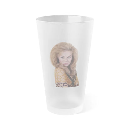 Julie Ege #222 (Vintage Female Icon) Frosted Pint Glass 16oz-16oz-Frosted-Go Mug Yourself