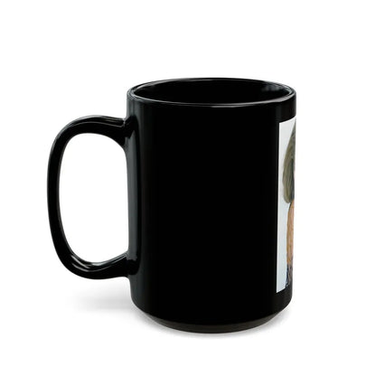 Julie Ege #223 (Vintage Female Icon) Black Coffee Mug - Go Mug Yourself