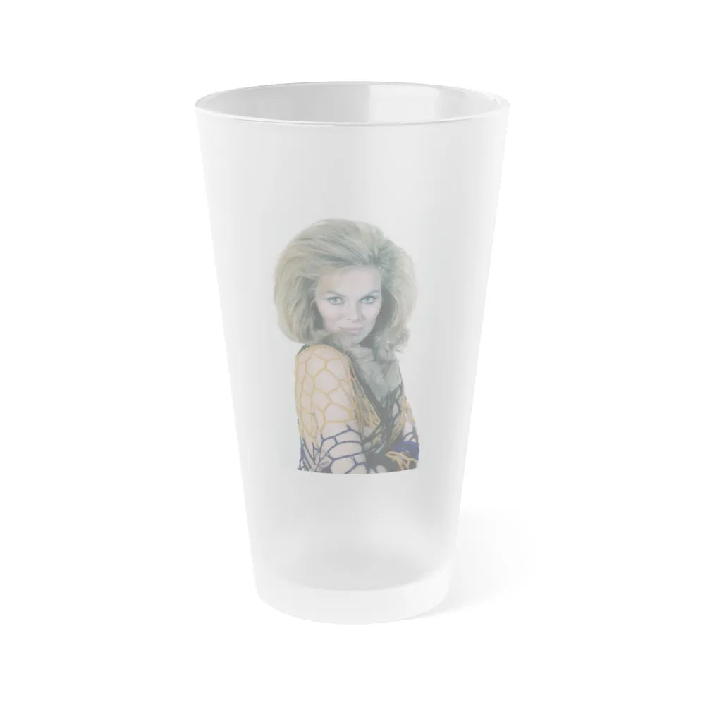 Julie Ege #223 (Vintage Female Icon) Frosted Pint Glass 16oz-16oz-Frosted-Go Mug Yourself