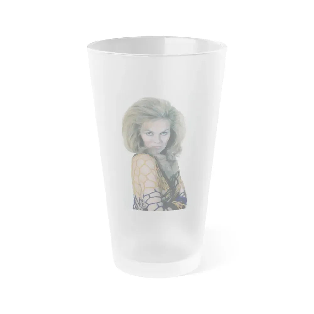 Julie Ege #223 (Vintage Female Icon) Frosted Pint Glass 16oz 16oz Frosted - Go Mug Yourself