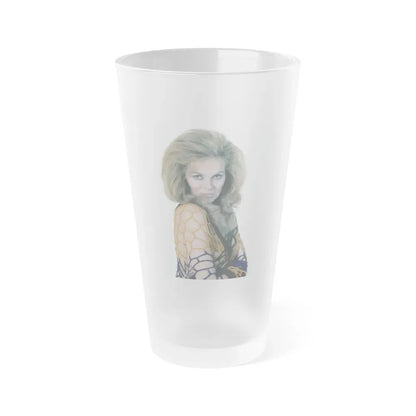 Julie Ege #223 (Vintage Female Icon) Frosted Pint Glass 16oz 16oz Frosted - Go Mug Yourself