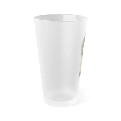 Julie Ege #223 (Vintage Female Icon) Frosted Pint Glass 16oz - Go Mug Yourself